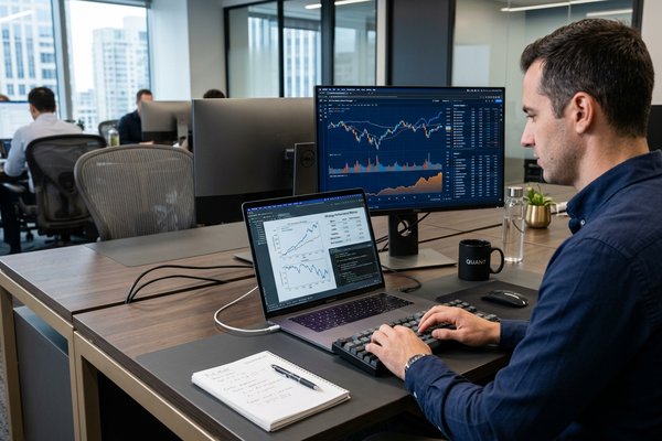 Entorno de análisis cuantitativo con Python, backtesting y visualización de datos financieros.